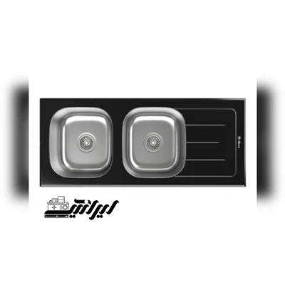 سینک توکار ظرفشویی شیشه ای داتیس کد DSG-119 لگن چپ