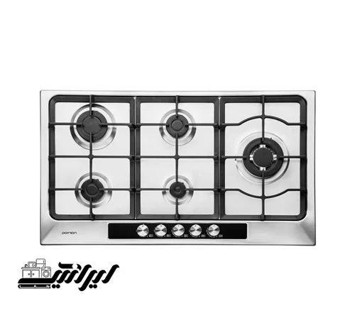 اجاق گاز استیل 5 شعله پرنیان مدل PB5109