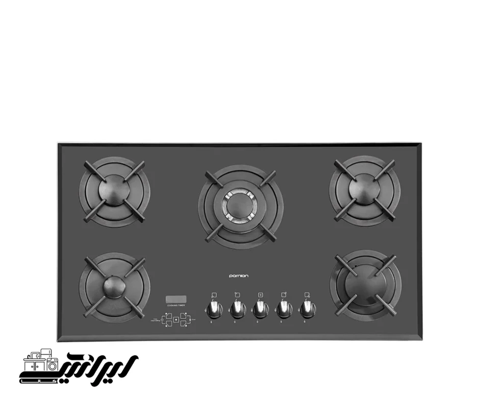 اجاق گاز صفحه ای 5 شعله پرنیان مدل PB5207D