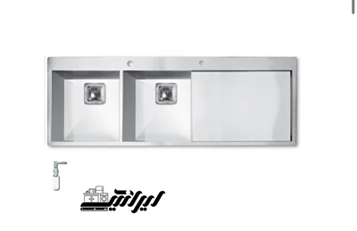 سینک استیل توکار اخوان مدل 357