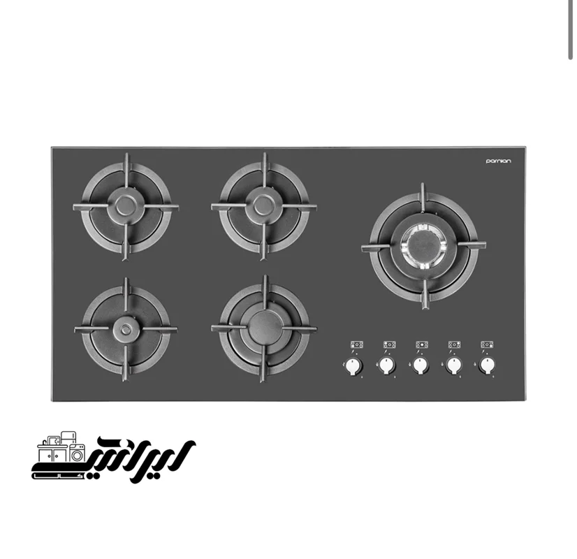 اجاق گاز صفحه ای 5 شعله پرنیان مدل PB5208