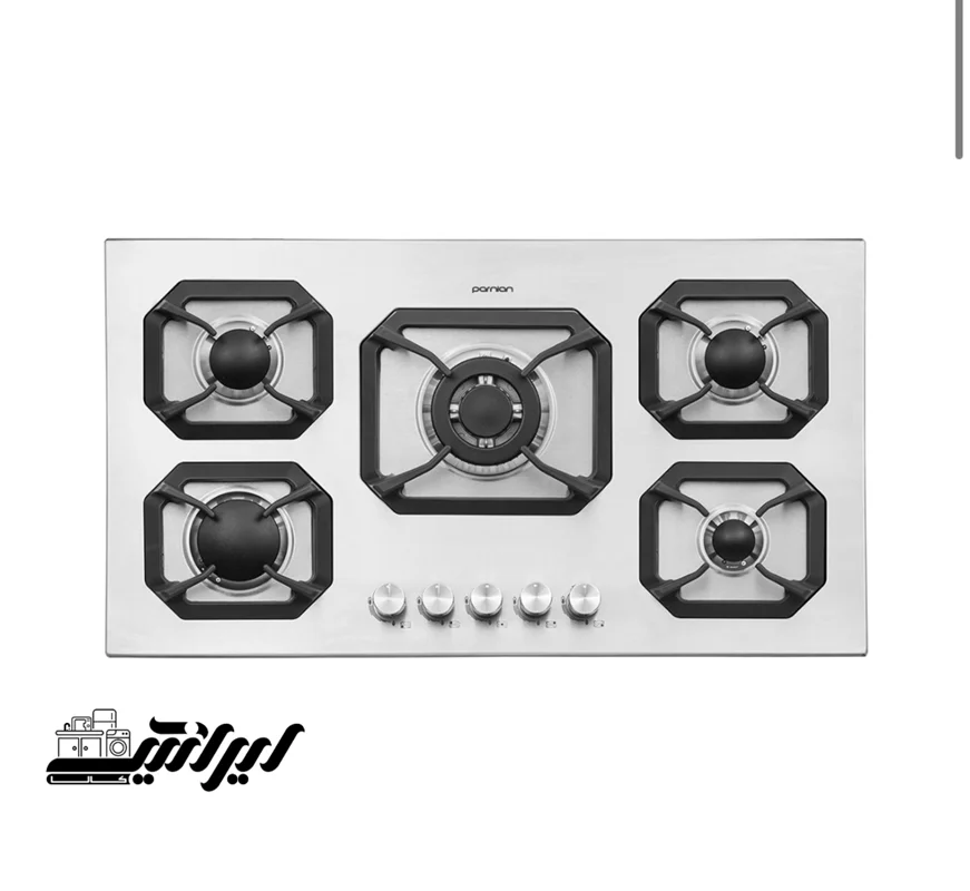 اجاق گاز استیل 5 شعله پرنیان مدل PB5110