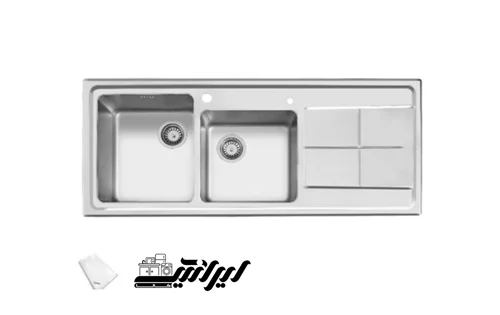 سینک استیل توکار اخوان مدل ۳۰۰
