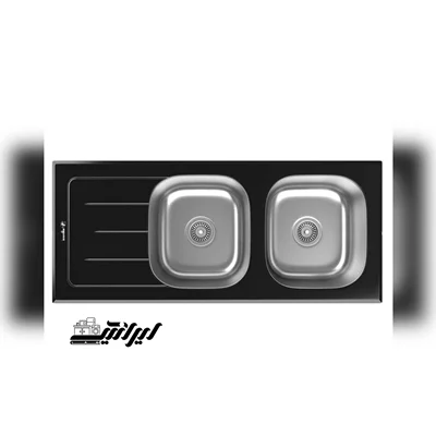 سینک توکار ظرفشویی شیشه ای داتیس کد DSG-119 لگن راست