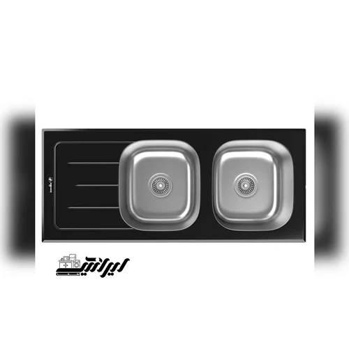 سینک توکار ظرفشویی شیشه ای داتیس کد DSG-119 لگن راست